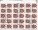 Cachet Bureau Distribution De BAINS HAUTE LOIRE 1956 Affranchissement Au Verso 30 Timbres 50c Blason Du Maine N°999 - Handstempel