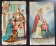 2 Antico Santino Holy Card “ S. BIAGIO Vescovo M. “  Ed.AR 2047 E Canedi Milano - Santini