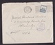 Palestine: Cover To USA, 1942, 1 Stamp, Censored, Censor Mark, From Hospital Jerusalem (damaged, See Scan) - Palestina