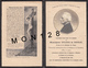 FAIRE PART DECES 25/6/1910 DE MONSEIGNEUR DULONG DE ROSNAY PRELAT MAISON DU PAPE CHANOINE CATHEDRALE DE QUIMPER - Décès