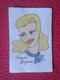 ANTIGUO CROMO OLD COLLECTIBLE CARD ACTRIZ DE CINE ACTRESS HOLLYWOOD CARICATURA CARTOON GINGER ROGERS VER FOTO/S Y DESCRI - Otros & Sin Clasificación