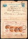 Postal History: Russia Interesting Postal Stationery Cover From 1900 Uprated With 7 Stamps A 1K - Stamped Stationery