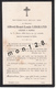 FAIRE PART DECES 31/3/1886 DE ALFRED HENRI LOUIS LEGRAND DECEDE A HORNU - Obituary Notices