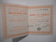 Cie Gle Des ETABLISSEMENTS MICHELIN  Bon De Droits Attribution De 1976 - Other & Unclassified