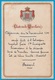 Très Rare Menu 1900 - 02 CHÂTEAU De MARCHAIS Aisne (Prince De MONACO) - Menus