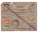 Mandat Carte Colonial De HAIPHONG à PONDICHERY  5 Mars 1947, Affranchissement GANDON  Coupon Quasi Desolidaridé - Lettres & Documents