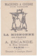 Chromo - Machine à Coudre Pour Familles La Mignonne, A. Escande - C'est Moi Qui Suis Mignonne - Autres & Non Classés