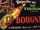 Vin D'Auvergne Le Bougnat. Gouache. Maquette Originale D'un Panneau Publicitaire Marcel Jost Vers 1950-60 - Placas De Cartón
