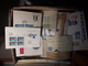 Europe , A Big Box (~ 10 Kilo)  Filled With Letters , FDC , Postcards And Postal Stationaries - Kisten Für Briefmarken