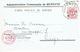 Carte De Service - ADMINISTRATION COMMUNALE DE HUPPAYE - Cachet à étoiles HUPPAYE 30.12.1953 - Sternenstempel