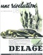 Publicité DELAGE  Automobile Traction La Nouvelle D8 Cachet Certifié D'époque 1937 - Affiches