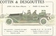 Publicité COTTIN DESGOUTTES AUTOMOBILES DE 14-18 . 23&36 HP LYON PARIS  Cachet Certifié D'époque 1916 - Afiches