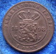 NETHERLANDS EAST INDIES - 1 Cent 1898 KM# 307.2 Wihelmina - Edelweiss Coins - Dutch East Indies