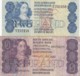 South Africa #118c 2 Rand And #119e 5 Rand, 1980s/90s Banknotes Currency - Afrique Du Sud