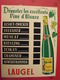 Plaque Publicitaire En Carton Imprimée. Vins D'Alsace Laugel. Marcel Jost à Strasbourg. Vers 1960 - Plaques En Carton