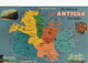 Antigua West Indies Map P. Used 2 Stamps From Antigua ST Johns 1964 - Antigua & Barbuda