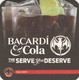 Coca Cola  Bacardi     Viltje  - Coaster  - Recto Verso - Sous-bocks