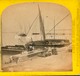 Suisse Genève - Barque Du Léman Au Port En 1865 - Photo Stéréoscopique W England - Voir Scans - Stereoscopic