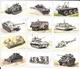 BB91 - SERIE COMPLETE 24 CARTES BRITISH ARMY MAGAZINE - UNIFORMES ET ENGINS BLINDES - Uniformes