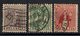 Schweiz 1917 // Mi. 133/135 O (032..231) - Gebraucht