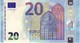 20 Euros 2015 Serie UC U012G3, N° UC 4233606751,  Signature 3 Mario Draghi UNC - 20 Euro