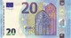 20 Euros 2015 Serie UD U008D4, N° UD 0165875616,  Signature 3 Mario Draghi UNC - 20 Euro