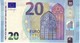 20 Euros 2015 Serie UB, U010A3, N° UB 8216262317,  Signature 3 Mario Draghi UNC - 20 Euro