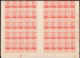 Belgium 0123** ND Pellens 10c  Sheet / Feuille De 100 Ongetand Non Dentelé + Variété MNH Spectaculaire ! - Non Classés