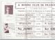 PARIS - BOXE  Vendredi 18 Mars 1921 - BOXING CLUB De FRANCE Au Cirque De Paris Av. De La Motte-Picquet - 6 Pages - Programmes