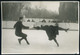 SPORT Korcsolya 1935. Rotter-Szollás Páros "Halálforgás" érdekes, Fotós Képeslap / SPORT Figure Skate 1935 Rotter-Szollá - Otros & Sin Clasificación