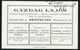 POZSONY 1930. Cca. Gazdag Lajos, Régi Reklám, Céges Kártya           ##  /  POZSONY Ca 1930 Lajos Gazdag Vintage Adv. Co - Non Classés
