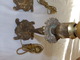 Paire De Pieds De Lampe En Bronze Sans Abat-jour ( 30 X 11 Cm, 2060 Gr ) - Luminaires & Lustres