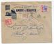 1960 - ENVELOPPE PUB ILLUSTREE (TRAINS / BATEAUX) De VICHY => RABAT Avec DOUBLE TAXE GERBES + MAROC ! - 1859-1959 Lettres & Documents