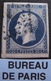 R1606/134 - NAPOLEON III N°14Ab Bleu Noir - BUREAU " F " De PARIS - 3 VOISINS - 1853-1860 Napoléon III