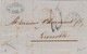 LETTRE ITALIE-L.GUGGER ROMA 1.9.1858 POUR GRENOBLE  -TAXE PLUME 10 - ENTREE ROUGE E.PONT. ANTIBES / 6174 - 1801-1848: Voorlopers XIX