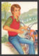 93862/ ILLUSTRATION, Jeune Homme Avec Une Moto, *Week-end* - Contemporanea (a Partire Dal 1950)