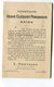 Feuille De Tarif : Vins De Champagne Reims Maison  Veuve Clicquot Ponsardin Tarif 1912 - Publicités