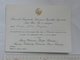 1972 PRESIDENT YUGOSLAVIA JOSIP BROZ TITO INVITATION CARD Princess Irene Of The Netherlands PRINCE GALA RECEPTION - Other & Unclassified