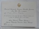 1972 PRESIDENT YUGOSLAVIA JOSIP BROZ TITO INVITATION CARD Princess Irene Of The Netherlands PRINCE GALA RECEPTION - Other & Unclassified