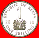 # COCK (2005-2010): KENYA ★ 1 SHILLING 2010 MINT LUSTER!  LOW START ★ NO RESERVE! - Kenya