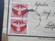 3.Reich 1943 Feldpostpächen / Päckchenadresse Nr. 2A Senkrechtes Paar MiF Feldpostnr 45413 Kommando Sicherungs-Division - Covers & Documents