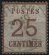 FRANCE Alsace Lorraine Occupation N°7a, 25c Brun Clair Oblitéré Cachet Rappoltsweiler En Noir TB - Andere & Zonder Classificatie