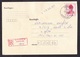 Thailand: Registered Cover, 1 Stamp, King, Lahan Sai To Buri Ram, Large Postal Label At Back (staple Hole) - Thailand