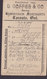 Canada Postal Stationery Ganzsache 1c. Victoria PRIVATE Print L. COFFEE & Co. Barley Commission Merchants TORONTO 18?? - 1860-1899 Règne De Victoria