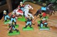 Rare Lot De 6 Cow-boys +1 Cavalier+1 Cheval Marque Britains Deetails 1971 - Other & Unclassified