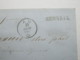 1866 ,  BERNECK , Einzeiler Auf Brief Mit Stempel AU , Rs. Bahnpoststempel , Recht Selten - Lettres & Documents