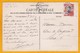 1910 - CP De Saigon, Cochinchine Vers Paris Par Paquebot Fr N°5 - Ligne N - Affrt 10 C - Vue: Route De Binh Lee - Lettres & Documents