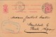 Entier Postal Grand-Duché Du Luxembourg De 1891 , De Luxembourg Vers Meulebeke Lez Thielt,cachet Firme Soupert & Notting - Autres & Non Classés