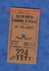 Ticket Ancien De Train - Trajet 3e Classe SERY Les MEZIERES / LESQUIELLES ST GERMAIN - Chemin Fer De L' Aisne Gare Est - Europe