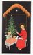 1966--Petite Carte Double Figurant Nativité Avec Ange Et Sapin De Noel--carte Italienne écrite Depuis La Grèce - Other & Unclassified